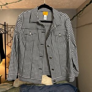 Black and White Checkered Jacket